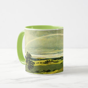 Landschap met regenboog, hoogwaardige kunst, mok