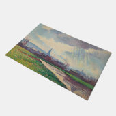 Landschap met rivier (door Maximilien Luce) Deurmat (Schuin)