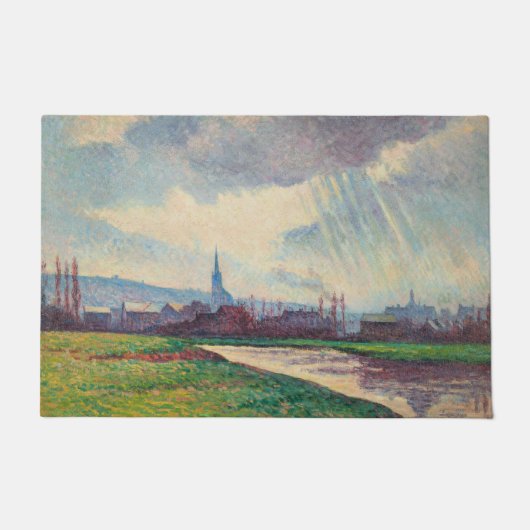 Landschap met rivier (door Maximilien Luce) Deurmat (Voorkant)