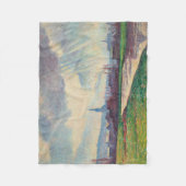 Landschap met rivier (door Maximilien Luce) Fleece Deken (Voorkant)
