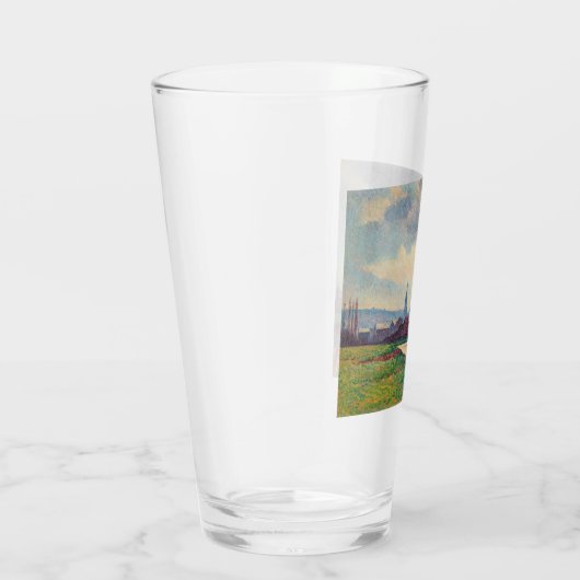 Landschap met rivier (door Maximilien Luce) Glas (Rechts)