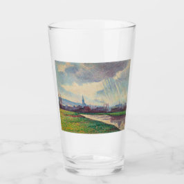 Landschap met rivier (door Maximilien Luce) Glas