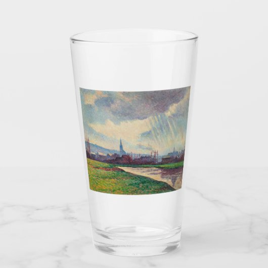 Landschap met rivier (door Maximilien Luce) Glas (Voorkant)