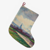 Landschap met rivier (door Maximilien Luce) Grote Kerstsok (Voorkant (Hangend))