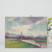 Landschap met rivier (door Maximilien Luce) Kaart (Staand voorkant)