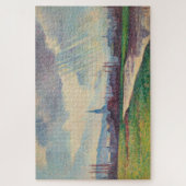 Landschap met rivier (door Maximilien Luce) Legpuzzel (Verticaal)