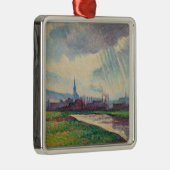 Landschap met rivier (door Maximilien Luce) Metalen Ornament (Rechts)