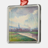 Landschap met rivier (door Maximilien Luce) Metalen Ornament (Links)