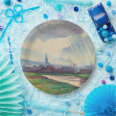 Landschap met rivier (door Maximilien Luce) Papieren Bordje (Feest)