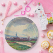 Landschap met rivier (door Maximilien Luce) Papieren Bordje (Feest)