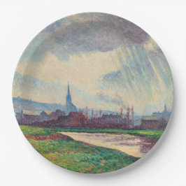 Landschap met rivier (door Maximilien Luce) Papieren Bordje