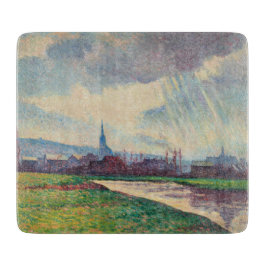 Landschap met rivier (door Maximilien Luce) Snijplank