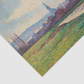 Landschap met rivier (door Maximilien Luce) Tissuepapier (Detail)