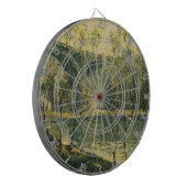 Landschap met rivier en brug: Spring Morning Dartbord (Voorkant Links)