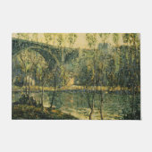 Landschap met rivier en brug: Spring Morning Deurmat (Voorkant)