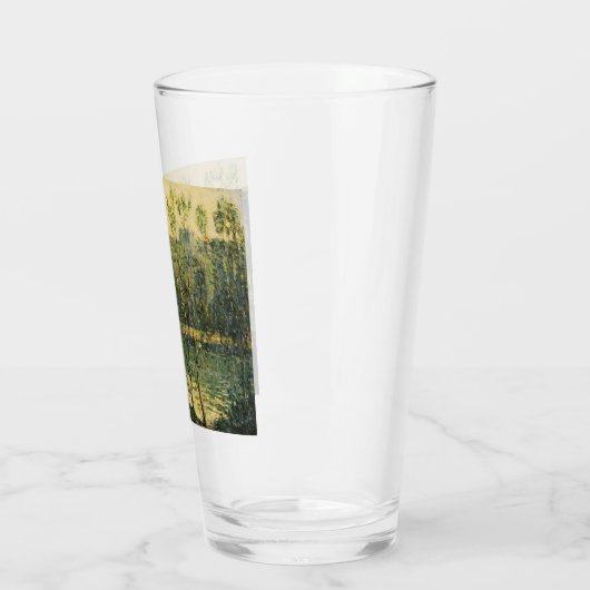 Landschap met rivier en brug: Spring Morning Glas (Links)