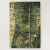 Landschap met rivier en brug: Spring Morning Legpuzzel (Verticaal)