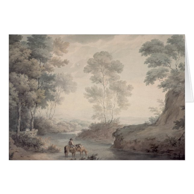 Landschap met rivieren en paarden (Voorkant Horizontaal)