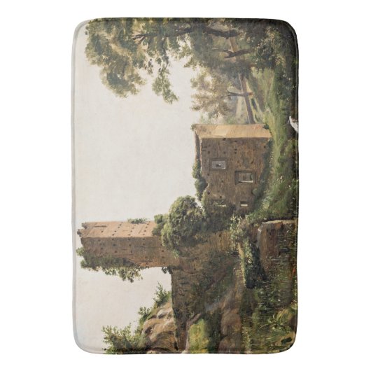 Landschap met ruïnes (Ancient Ruined Building) Badmat (Voorkant Verticaal)