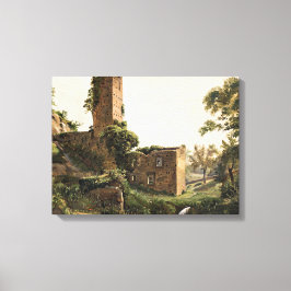 Landschap met ruïnes (Ancient Ruined Building) Canvas Afdruk