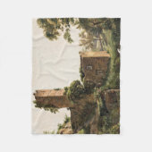 Landschap met ruïnes (Ancient Ruined Building) Fleece Deken (Voorkant)