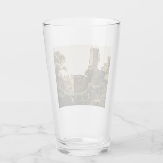 Landschap met ruïnes (Ancient Ruined Building) Glas (Achterkant)