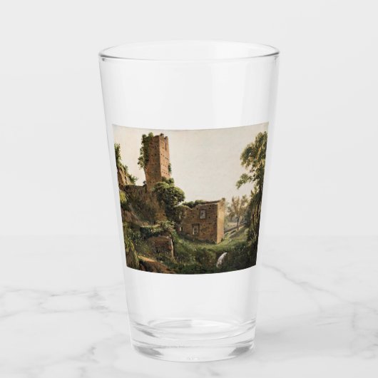 Landschap met ruïnes (Ancient Ruined Building) Glas (Voorkant)