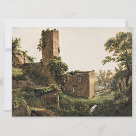 Landschap met ruïnes (Ancient Ruined Building) Kaart (Voorkant)