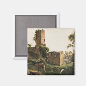 Landschap met ruïnes (Ancient Ruined Building) Magneet (Voorkant / Achterkant)