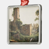 Landschap met ruïnes (Ancient Ruined Building) Metalen Ornament (Links)