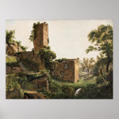 Landschap met ruïnes (Ancient Ruined Building) Poster (Voorkant)