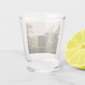 Landschap met ruïnes (Ancient Ruined Building) Shot Glas (Achterkant)