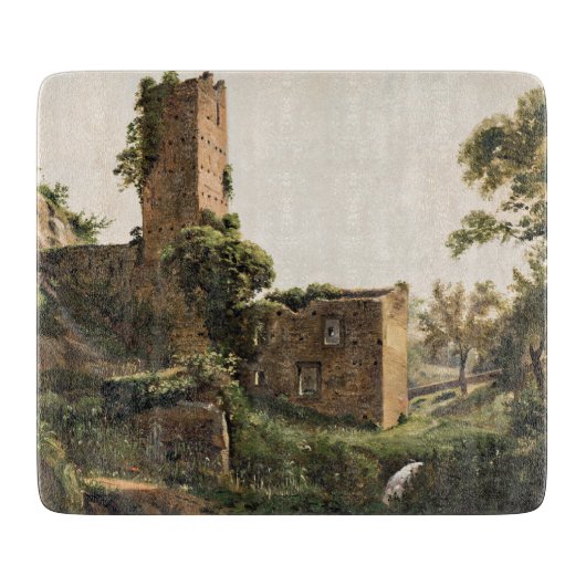 Landschap met ruïnes (Ancient Ruined Building) Snijplank (Voorkant)