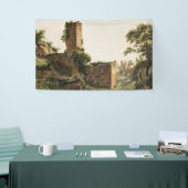 Landschap met ruïnes (Ancient Ruined Building) Spandoek (Beurs)