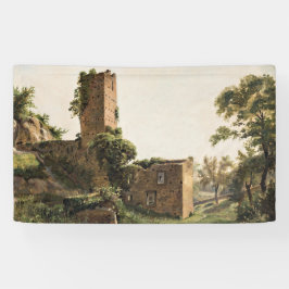 Landschap met ruïnes (Ancient Ruined Building) Spandoek
