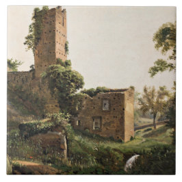 Landschap met ruïnes (Ancient Ruined Building) Tegeltje