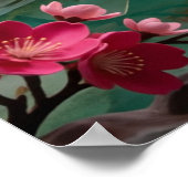 Landschap met Sakurabloesem 🌸 Poster (Hoek)
