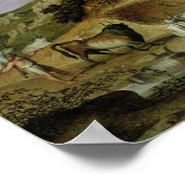 Landschap met schaapherders en Koeien Poster (Hoek)
