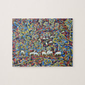 Landschap met schapen Zeer moeilijke puzzel Legpuzzel (Horizontaal)