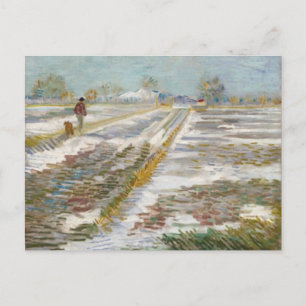 Landschap met sneeuw, Van Gogh Fine Art Briefkaart