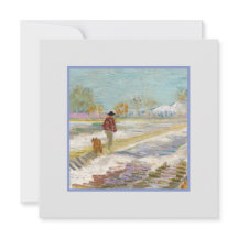 Landschap met sneeuw, Van Gogh-kaart
