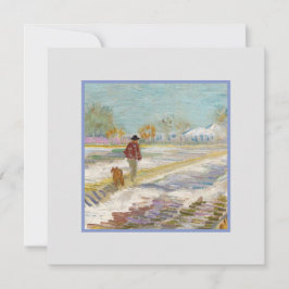 Landschap met sneeuw, Van Gogh-kaart Kaart