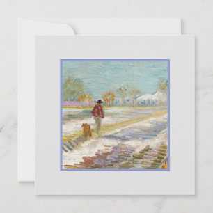 Landschap met sneeuw, Van Gogh-kaart Kaart