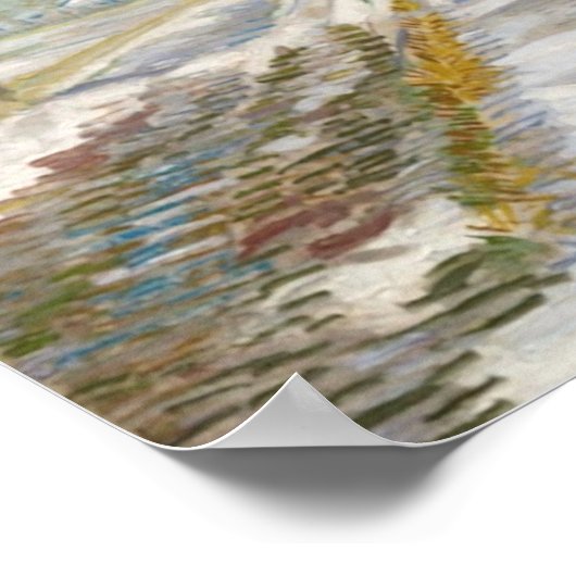Landschap met sneeuw, Vincent van Gogh Poster (Hoek)
