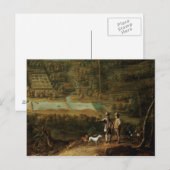 Landschap met sporters briefkaart (Voorkant / Achterkant)