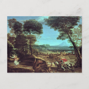 Landschap met St.George en de Draak, c.1610 Briefkaart