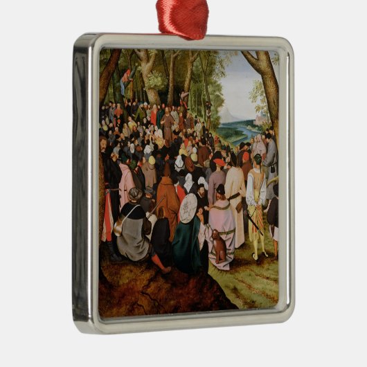Landschap met St. John de Baptist Preaching Metalen Ornament (Rechts)