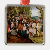 Landschap met St. John de Baptist Preaching Metalen Ornament (Voorkant)