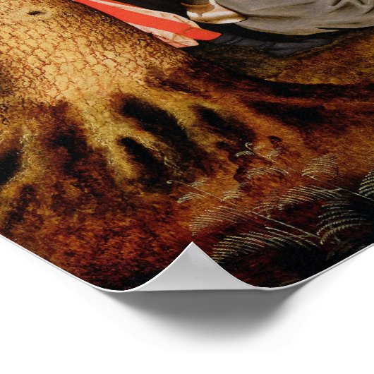 Landschap met St. John de Baptist Preaching Poster (Hoek)