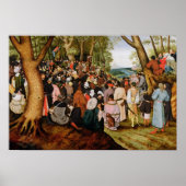 Landschap met St. John de Baptist Preaching Poster (Voorkant)